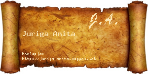 Juriga Anita névjegykártya